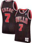 Men's Chicago Bulls Toni Kukoc #7 Black Mitchell N Ness Swingman Player Jersey