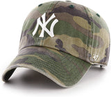 New York Yankees '47 Clean Up Adjustable Hat - Camouflage & White Logo