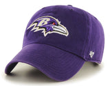 Baltimore Ravens NFL ’47 Adjustable Unstructured Clean Up Purple Hat