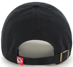 Kansas City NFL ’47 Brand Adjustable Unstructured Clean Up Black On Black Hat