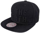 Men's Toronto Raptors 'We The North' Mitchell & Ness Black on Black Wool Snapback Hat