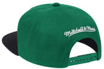 Men's Boston Celtics Mitchell & Ness NBA Two-Tone Green/Black Wool Snapback Hat