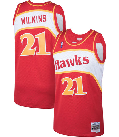 Mitchell & Ness NBA Atlanta Hawks Dominique Wilkins 1986-87 Hardwood Classics Swingman Jersey - Red