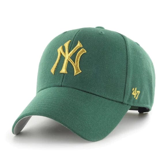 New York Yankees 47 MVP Adjustable Hat Green Gold Logo