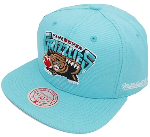 Men's Vancouver Grizzlies Mitchell & Ness NBA Teal Wool Snapback Hat