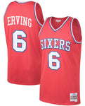 Men's Mitchell & Ness NBA Julius Erving Philadelphia 76ers 1982/83 Hardwood Classics Swingman Jersey - Red