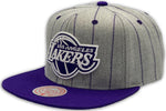 Men's Los Angeles Lakers Reload Mitchell & Ness Purple/Grey Wool Snapback Hat