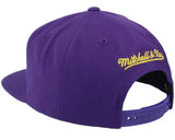 Men's Los Angeles Lakers Reload Mitchell & Ness Purple/Gold Wool Snapback Hat