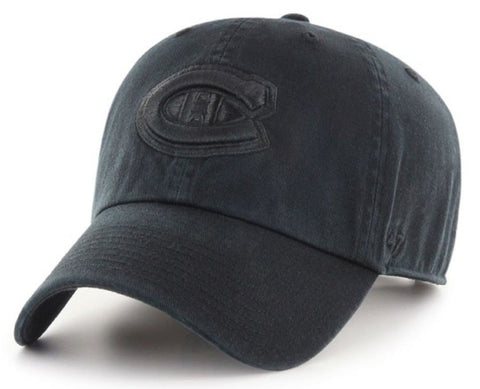 Montreal Canadiens '47 Clean Up Cap - Black on Black