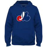 Montreal Expos Cooperstown MLB Express Twill Logo Hoodie - Royal