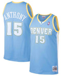 Mitchell & Ness Men's NBA Denver Nuggets Carmelo Anthony 2003/04 Hardwood Classics Swingman Jersey - Blue