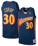 Stephen Curry Golden State Warriors 2009-10 Mitchell & Ness Hardwood Classics Swingman Jersey – Navy Blue