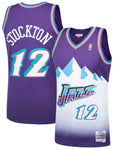 Men's Mitchell & Ness John Stockton Purple Utah Jazz 1996-97 Hardwood Classics Swingman Jersey