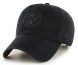 Pittsburgh Steelers NFL ’47 Adjustable Unstructured Clean Up Black on Black Hat