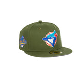 Toronto Blue Jays 1993 World Series 59FIFTY Olive Green - Fitted Hat