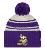 New Era Minnesota Vikings 2022 NFL Official Sideline Cold Weather Sport Knit Hat