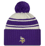 New Era Minnesota Vikings 2022 NFL Official Sideline Cold Weather Sport Knit Hat