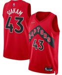 Adult Nike Pascal Siakam Red Toronto Raptors 2020/21 Swingman Jersey - Icon Edition