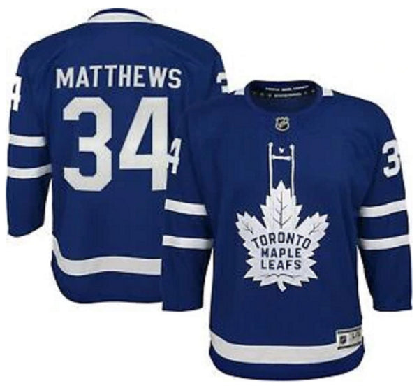 Youth Toronto Maple Leafs Auston Matthews Blue Home Premier Player