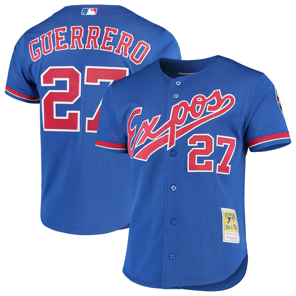 Men's Montreal Expos Vladimir Guerrero Mitchell & Ness Gray Cooperstown  Collection Authentic Jersey