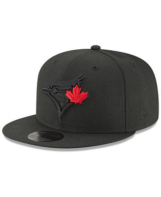 New Era Toronto Blue Jays 59Fifty Mens Fitted Hat Black Red Maple The Sports Collection