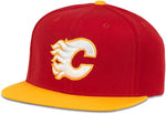 American Needle Wool Replica 400s Calgary Flames Red/Gold Snapback Hat