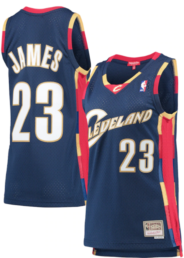 Women's Mitchell & Ness LeBron James #23 Cleveland Cavaliers