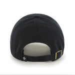 Men's '47 Black New Orleans Saints Clean Up Adjustable Hat