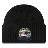 New England Patriots New Era 2022 Salute to Service Knit Hat - Black