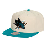 Vintage Cream Mitchell & Ness San Jose Sharks - Snapback