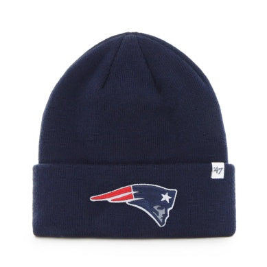 Men's '47 Navy Raised New England Patriots Primary Basic Cuffed Knit Hat