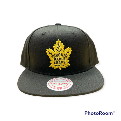 Mitchell and Ness Toronto Maple Leaf's Snapback with Gold Logo